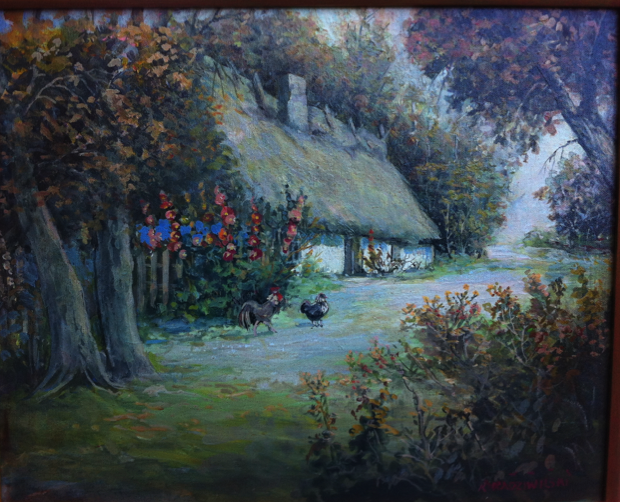 Living room painting by Ryszard Radziwilski titled Cottage