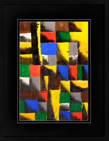 Living room painting by Piotr Młodożeniec titled Abstraction 22