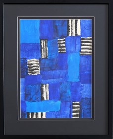 Living room painting by Piotr Młodożeniec titled Abstraction