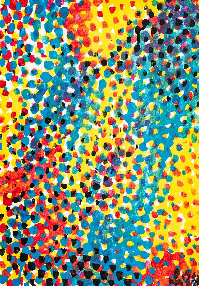 Obraz do salonu artysty Piotr Młodożeniec pod tytułem Kompozycja abstrakcyjna niebieski