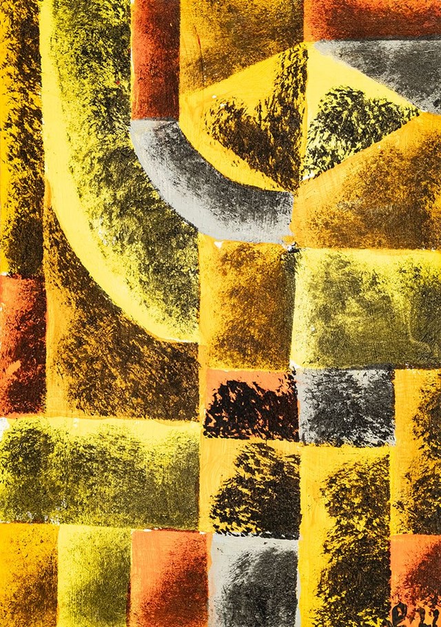 Obraz do salonu artysty Piotr Młodożeniec pod tytułem Kompozycja abstrakcyjna jesienna II