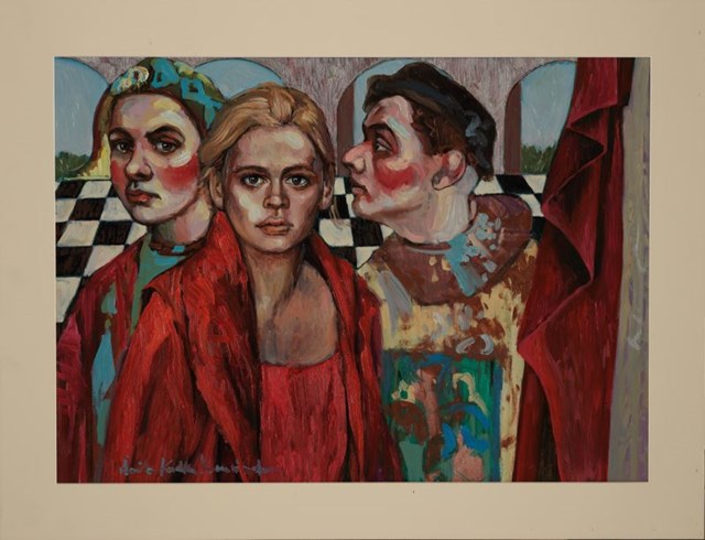 Obraz do salonu artysty Anita Kuchta-Kurasińska pod tytułem Teatrzyk II
