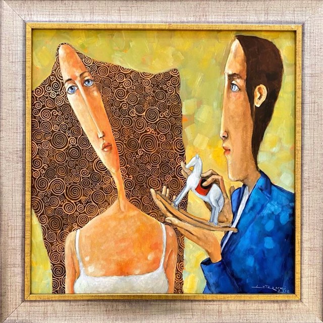 Obraz do salonu artysty Jarosław Luteracki pod tytułem Konik na biegunach