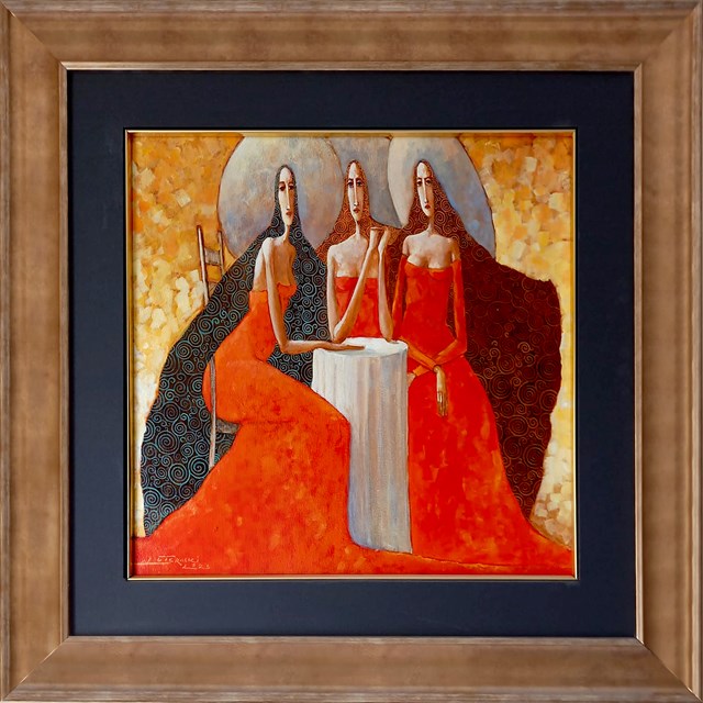 Obraz do salonu artysty Jarosław Luteracki pod tytułem Przy pustym stole