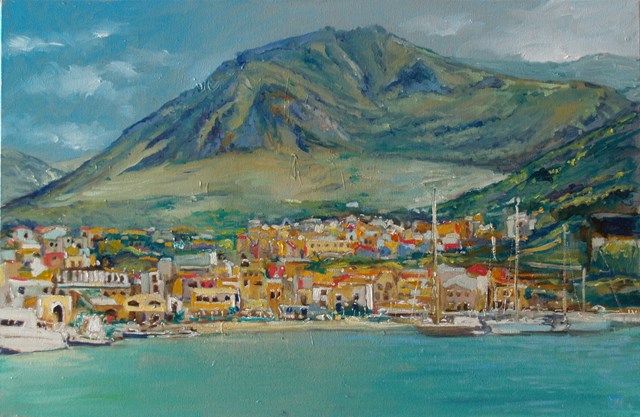 Obraz do salonu artysty Dariusz Żejmo pod tytułem Castellammare del Golfo piccolo