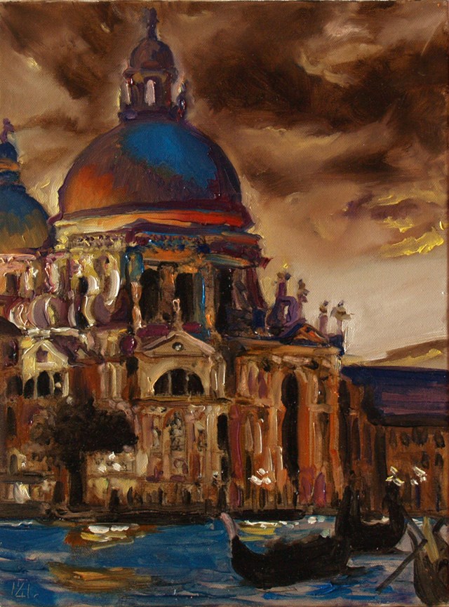 Obraz do salonu artysty Dariusz Żejmo pod tytułem Venetian sketchbook 57 