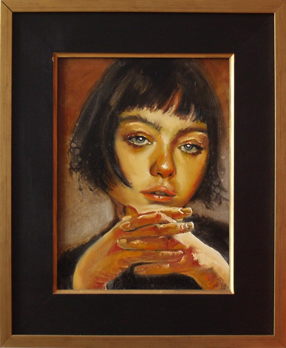 Obraz do salonu artysty Dariusz Żejmo pod tytułem Matilda in black