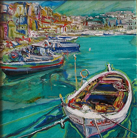 Obraz do salonu artysty Dariusz Żejmo pod tytułem Castellammare del Golfo  do kwadratu