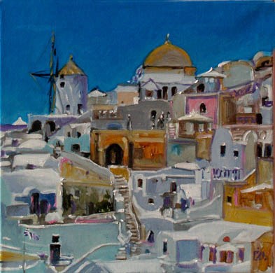 Obraz do salonu artysty Dariusz Żejmo pod tytułem Grecja do kwadratu 2