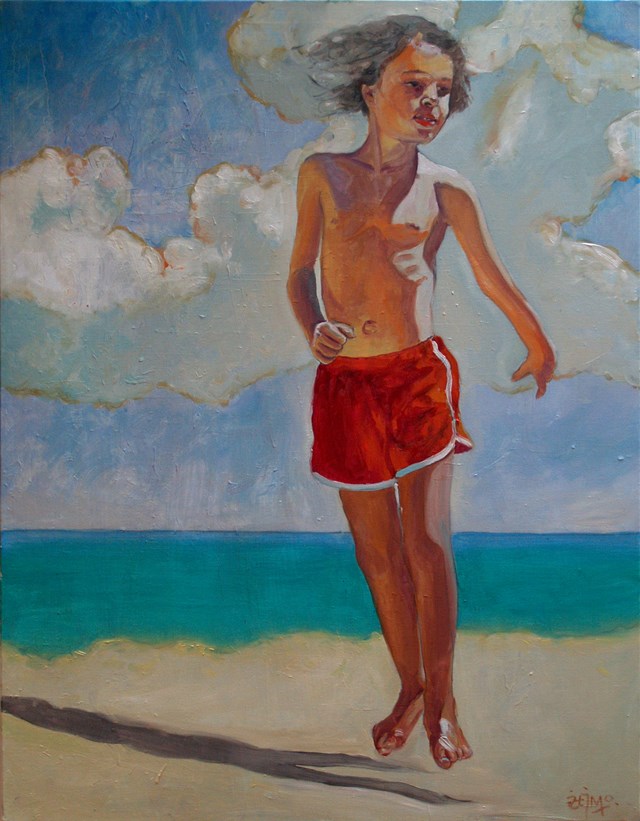Living room painting by Dariusz Żejmo titled EUPHORIA