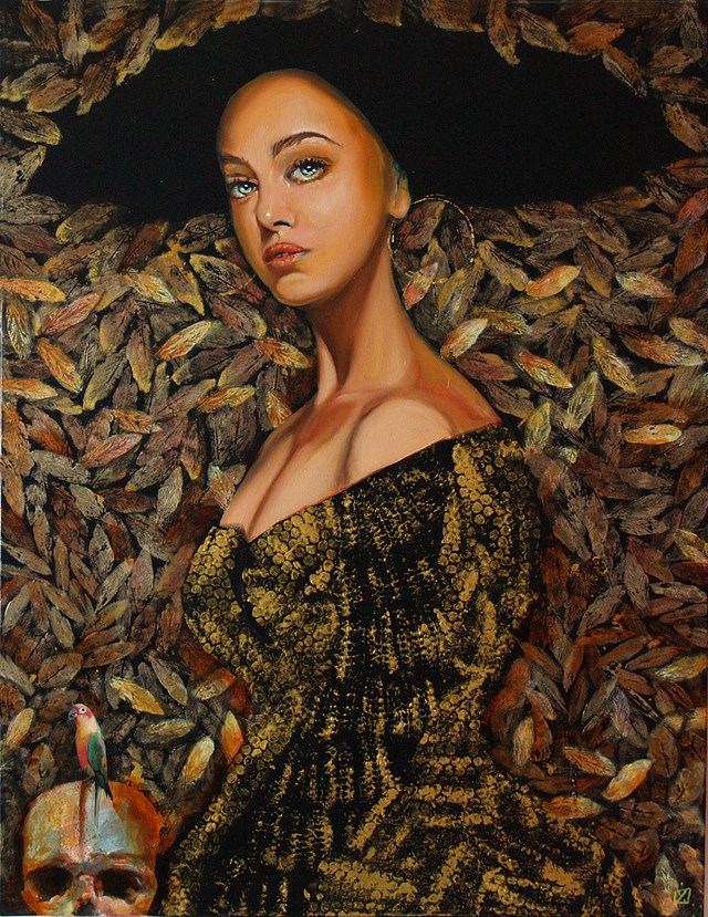 Living room painting by Dariusz Żejmo titled autumn