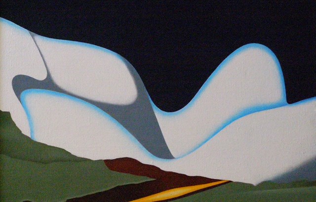 Living room painting by Antoni Janusz Wojnarowski titled W górach