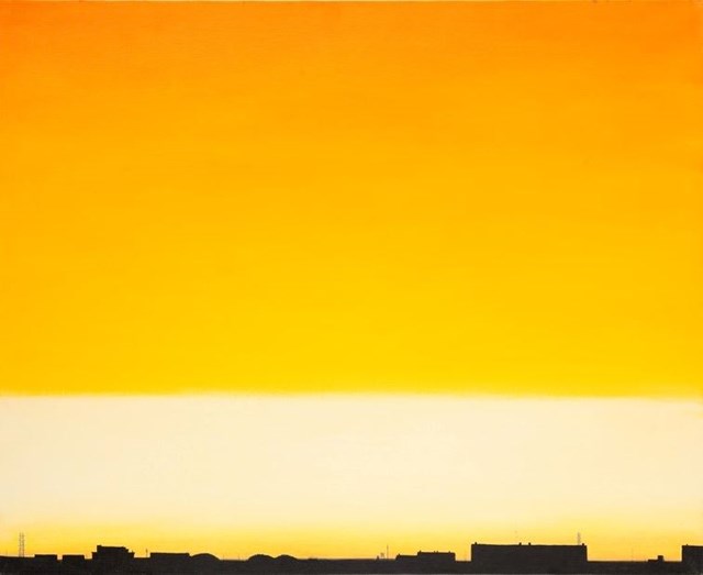 Obraz do salonu artysty MAGDALENA LASKOWSKA pod tytułem Pomarańczowe niebo