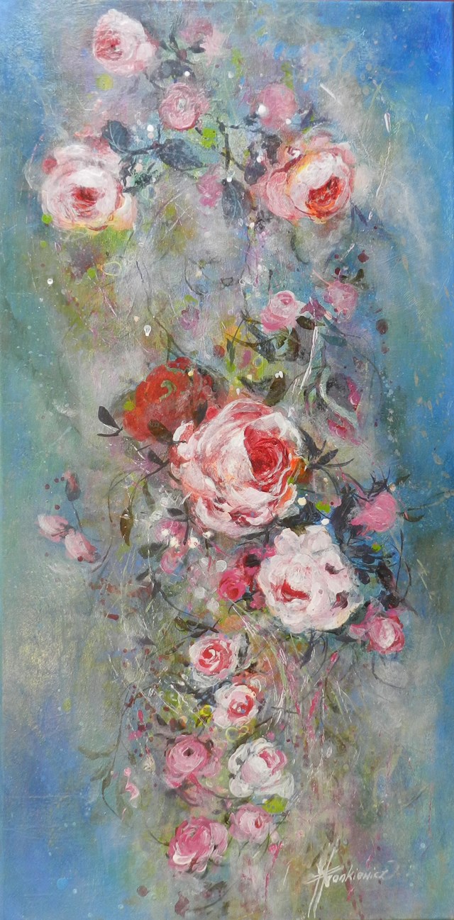 Obraz do salonu artysty Jolanta Frankiewicz pod tytułem Róże vintage