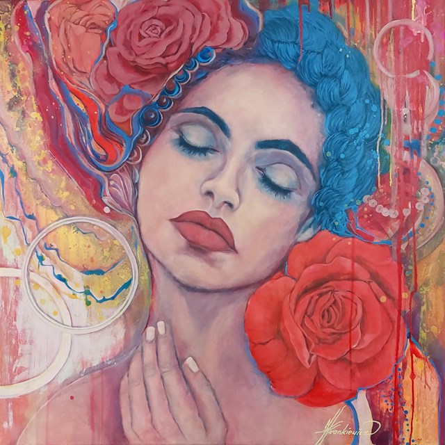 Obraz do salonu artysty Jolanta Frankiewicz pod tytułem Róża