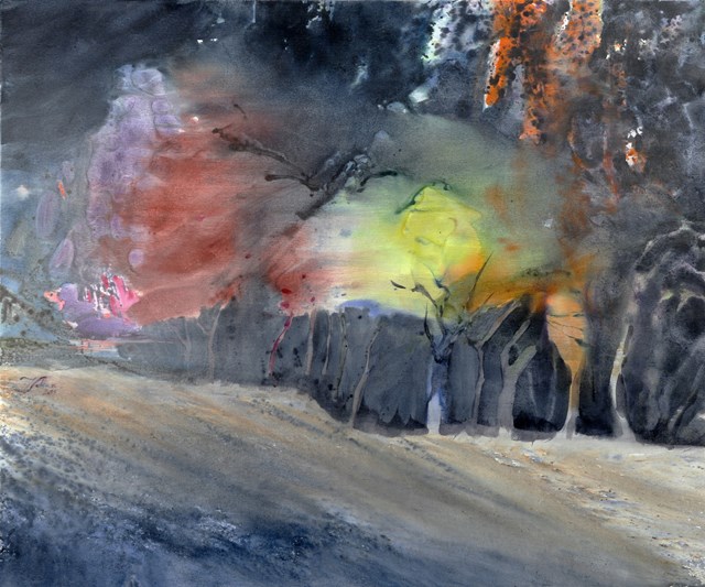 Obraz do salonu artysty Joanna Sołtan pod tytułem Z cyklu "Dreamed Landscapes-25"