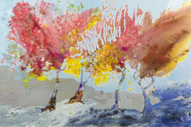 Obraz do salonu artysty Joanna Sołtan pod tytułem Pejzaże wyśnione - widok 42