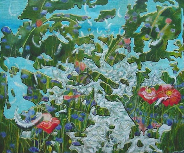 Obraz do salonu artysty Maria Kucia-Albin pod tytułem Wiosna