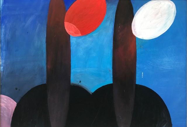 Obraz do salonu artysty Artur Wojtczuk pod tytułem Próby zachowania równowagi ( szkice kubańskie 1 ) 