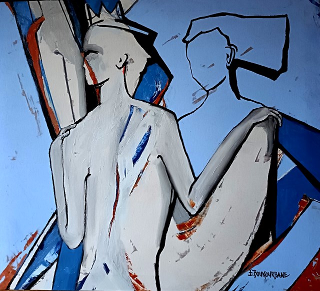 Obraz do salonu artysty Elżbieta Boukourbane pod tytułem "JESTEŚ BO JA JESTEM"