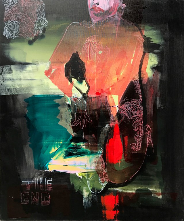 Obraz do salonu artysty Jerzy Treit pod tytułem Kobieta w różu
