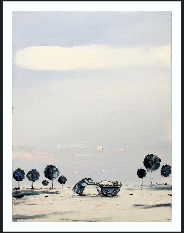 Obraz do salonu artysty Andrzej Cybura pod tytułem BABCIA