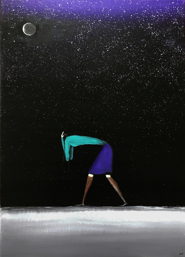 Obraz do salonu artysty Andrzej Cybura pod tytułem Spadające gwiazdy