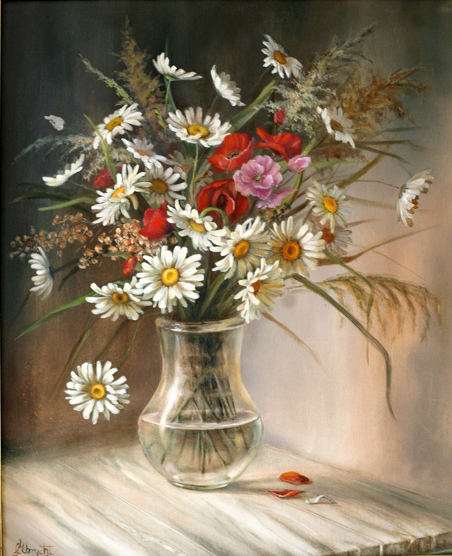 Obraz do salonu artysty Lidia Olbrycht pod tytułem Bukiet Polnych Kwiatów